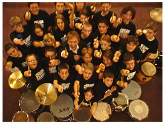 Drum club group photo